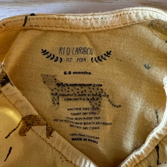 Red Caribou girls safari sleeveless dress size 6-9 months - Picture 4 of 4